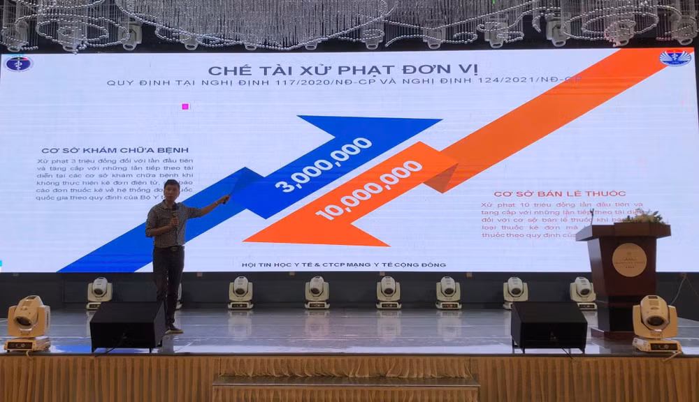 Tập huấn cho các cơ sở y tế liên thông đơn thuốc điện tử lên Hệ thống đơn thuốc quốc gia. Tập huấn cho các cơ sở y tế liên thông đơn thuốc điện tử lên Hệ thống đơn thuốc quốc gia.