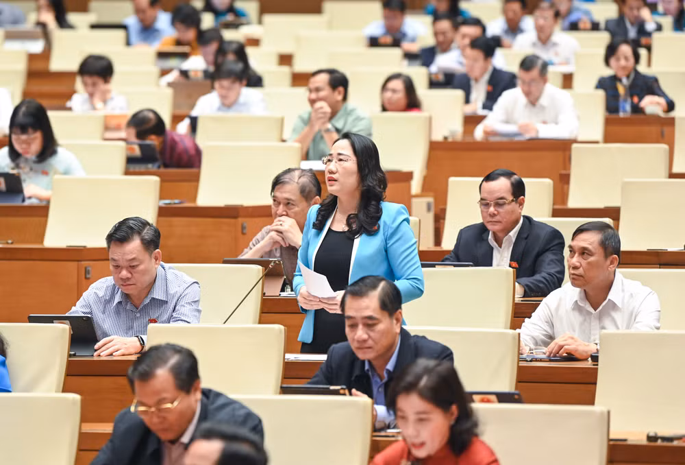 Đại biểu Nguyễn Thị Thủy. (Ảnh: DUY LINH)