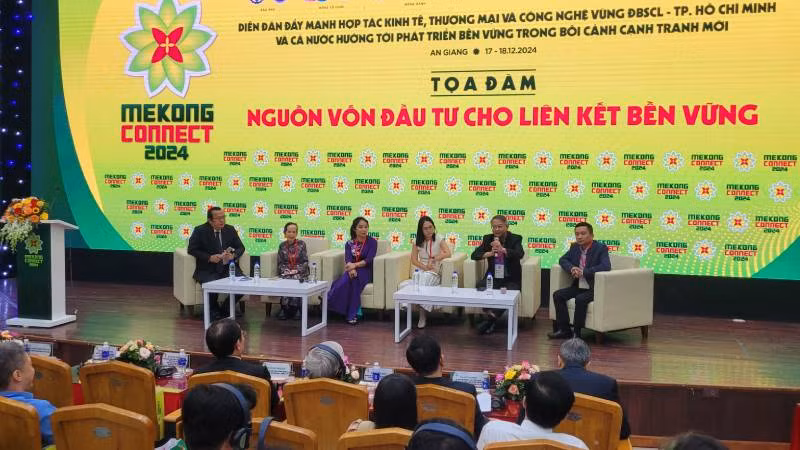 Tọa đàm Mekong Connect 2024 -“Nguồn vốn đầu tư và nguồn nhân lực cho liên kết bền vững”.