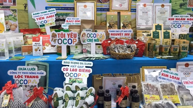 Các sản phẩm được công nhận OCOP của An Giang.