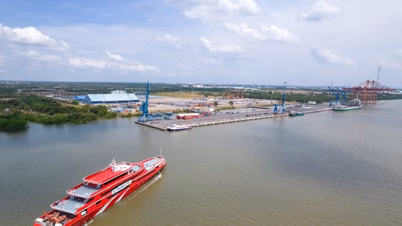 Chuyến tàu cao tốc Thành phố Hồ Chí Minh-Côn Đảo có sức chở hơn 1.000 hành khách dự kiến hoạt động trở lại vào giữa tháng 4 này. (Ảnh: QUÝ HIỀN)