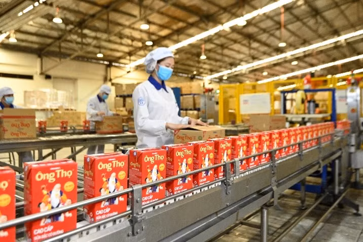 Với dây chuyền sản xuất hiện đại, sản lượng lớn, sữa đặc Ông Thọ hiện có thể đáp ứng nhu cầu cả trong nước và xuất khẩu.