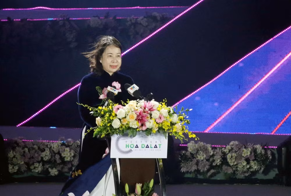 Phó Chủ tịch nước Võ Thị Ánh Xuân phát biểu ý kiến tại lễ khai mạc. Phó Chủ tịch nước Võ Thị Ánh Xuân phát biểu ý kiến tại lễ khai mạc.