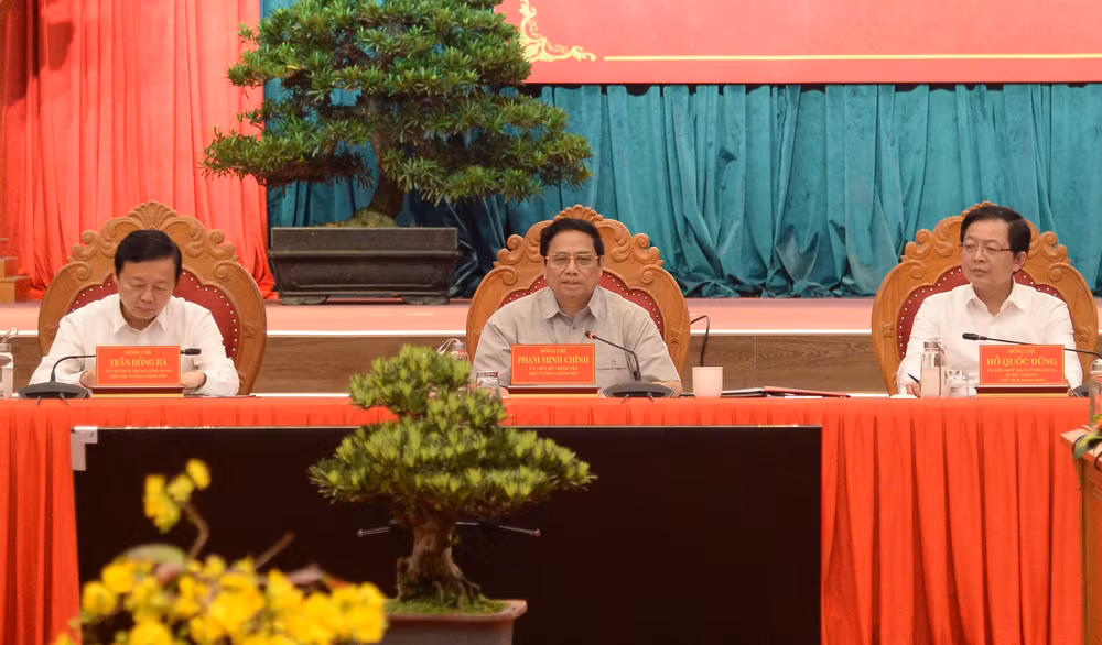 Thủ tướng Phạm Minh Chính có buổi làm việc với Ban Thường vụ Tỉnh uỷ Bình Định. 