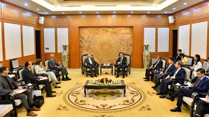 Quang cảnh buổi làm việc. (Ảnh: ĐĂNG KHOA) Quang cảnh buổi làm việc. (Ảnh: ĐĂNG KHOA)