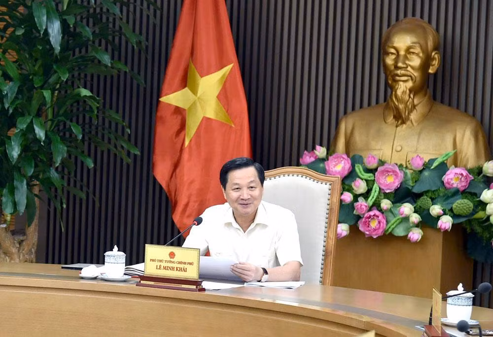 Phó Thủ tướng Lê Minh Khái chủ trì phiên họp của Ban Chỉ đạo. (Ảnh: VGP)