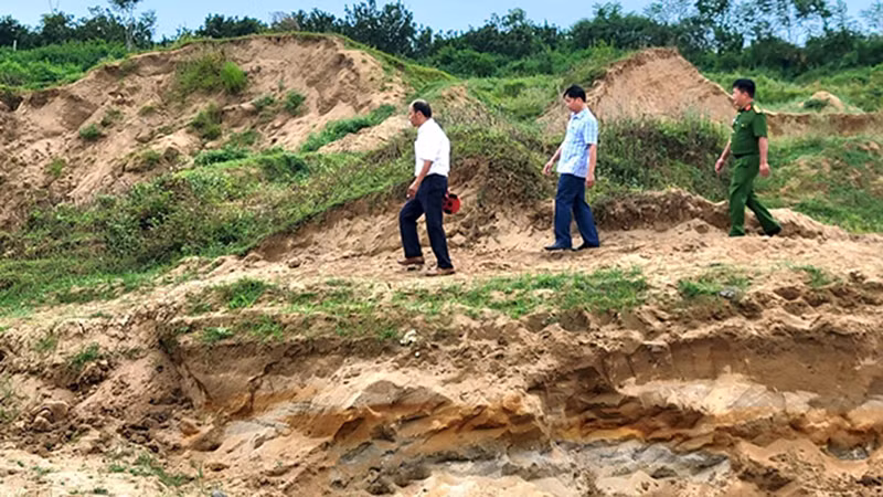 Lực lượng chức năng tăng cường tuần tra nhằm phát lộ, đấu tranh với hành vi vi phạm pháp luật trong hoạt động khoáng sản.