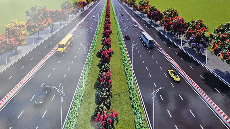 Phối cảnh Đại lộ nam sông Mã. Phối cảnh Đại lộ nam sông Mã.