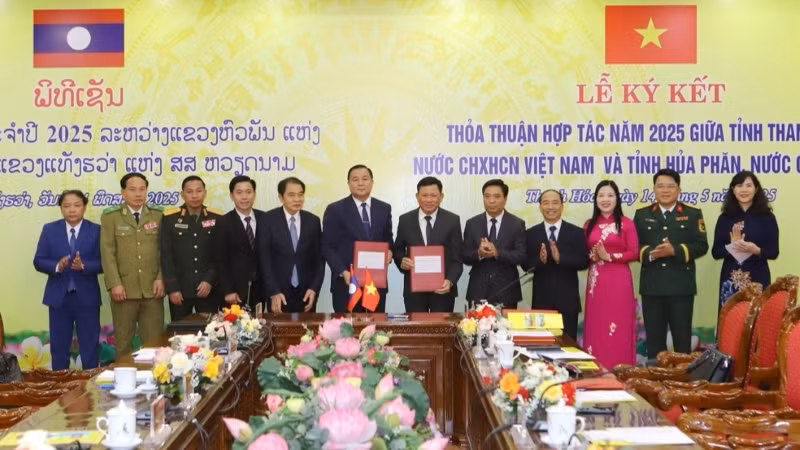 Thanh Hóa và Hủa Phăn ký kết Thỏa thuận hợp tác năm 2025.