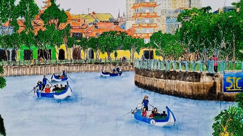 Phân cảnh kênh Nhiêu Lộc-Thị Nghè.