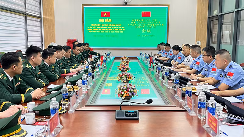 Quang cảnh buổi hội đàm.