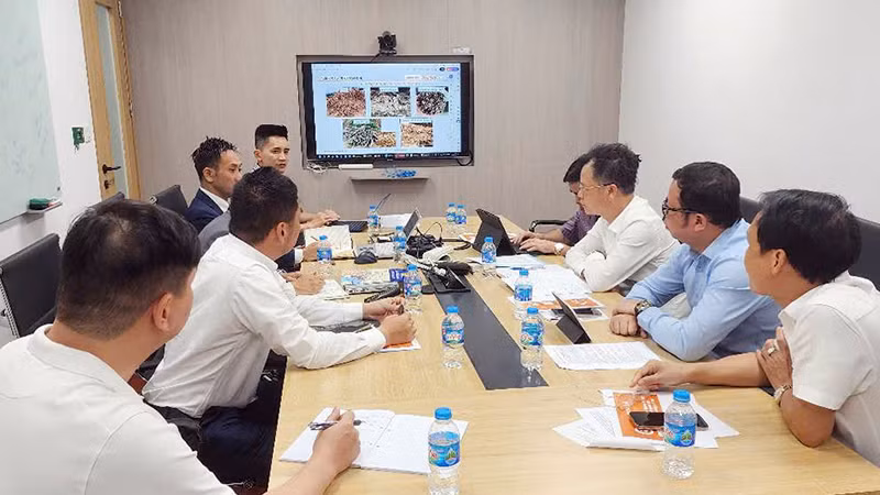 Đoàn công tác của tỉnh Lào Cai làm việc với lãnh đạo Công ty cổ phần Erex Nhật Bản.