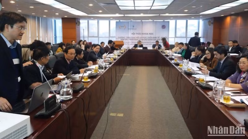 Quang cảnh cuộc hội thảo. 