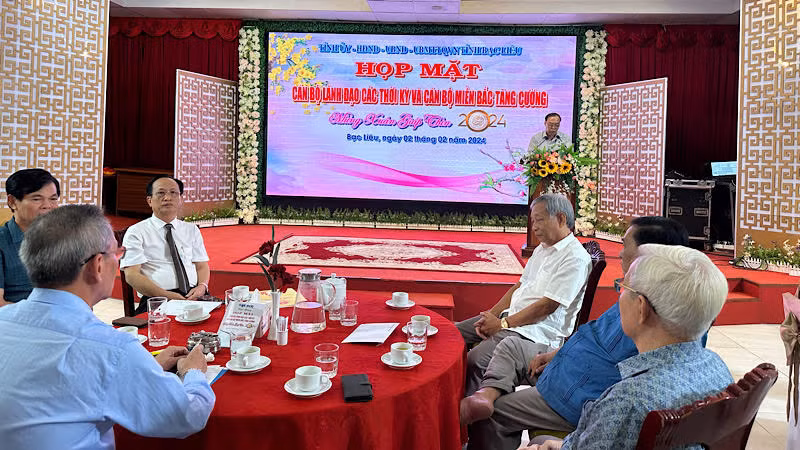 Quang cảnh buổi gặp mặt. Ảnh: TRỌNG DUY
