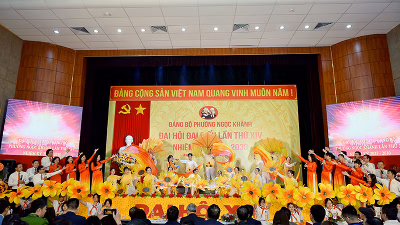 Chương trình văn nghệ chào mừng Đại hội Đảng bộ phường Ngọc Khánh, nhiệm kỳ 2025-2030.