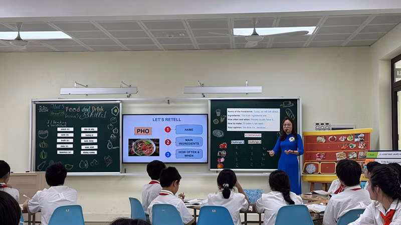Đổi mới phương pháp dạy học được nhà trường chú trọng.