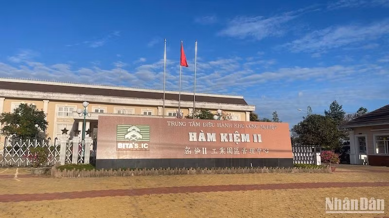 Tỷ lệ lấp đầy của Khu công nghiệp Hàm Kiệm II là khoảng 30%.