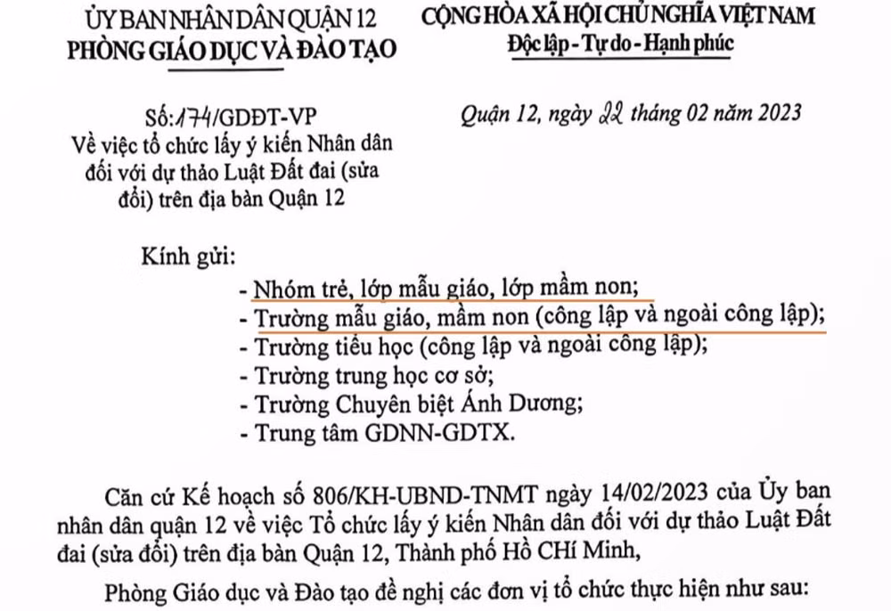 Văn bản gây ồn ào dư luận.