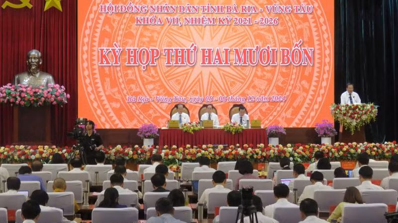 Toàn cảnh Kỳ họp thứ 24, Hội đồng nhân dân tỉnh Bà Rịa-Vũng Tàu. Toàn cảnh Kỳ họp thứ 24, Hội đồng nhân dân tỉnh Bà Rịa-Vũng Tàu.