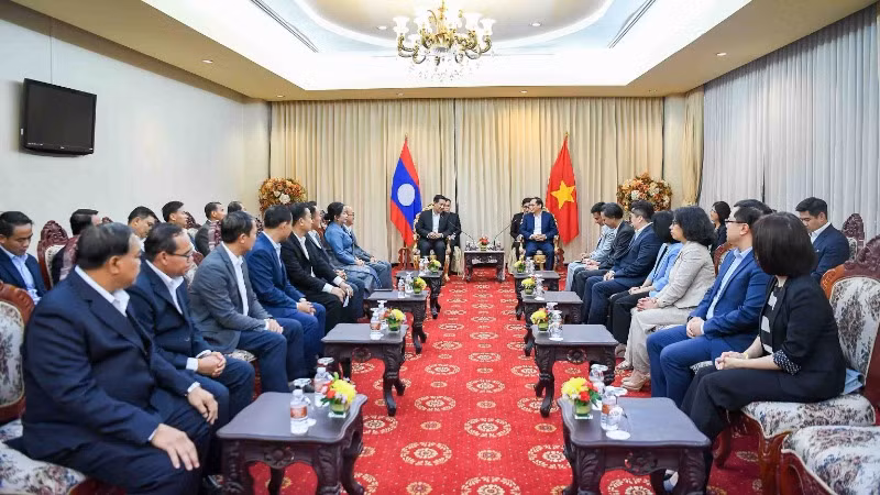 Quang cảnh buổi tiếp. (Ảnh: Bộ Ngoại giao Việt Nam) Quang cảnh buổi tiếp. (Ảnh: Bộ Ngoại giao Việt Nam)
