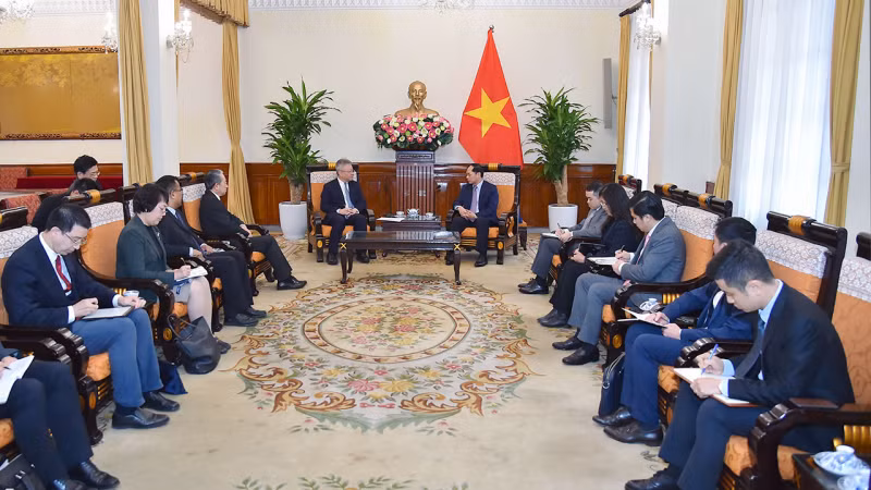 Toàn cảnh buổi tiếp. (Ảnh: baoquocte.vn)