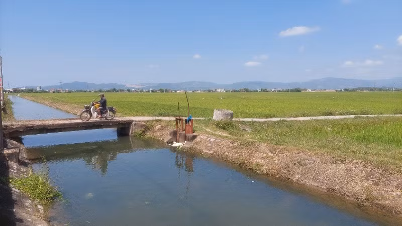 Kênh chính Bắc, đoạn chảy qua huyện Phú Hòa, tỉnh Phú Yên.