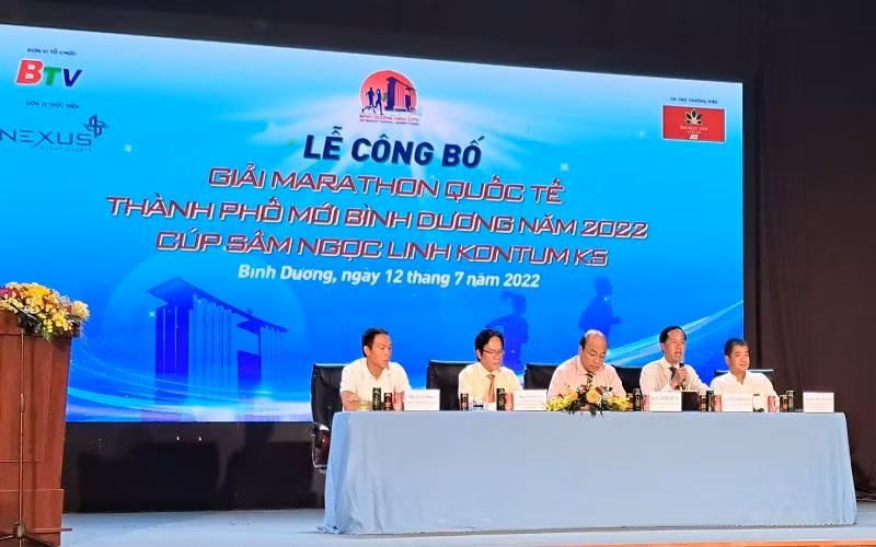 Công bố Giải Marathon quốc tế Thành phố mới Bình Dương năm 2022-Cúp Sâm Ngọc Linh KonTum K5.