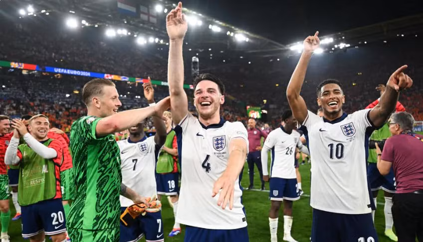 Đội tuyển Anh giành quyền vào chơi trận chung kết EURO 2024. (Ảnh: Getty)