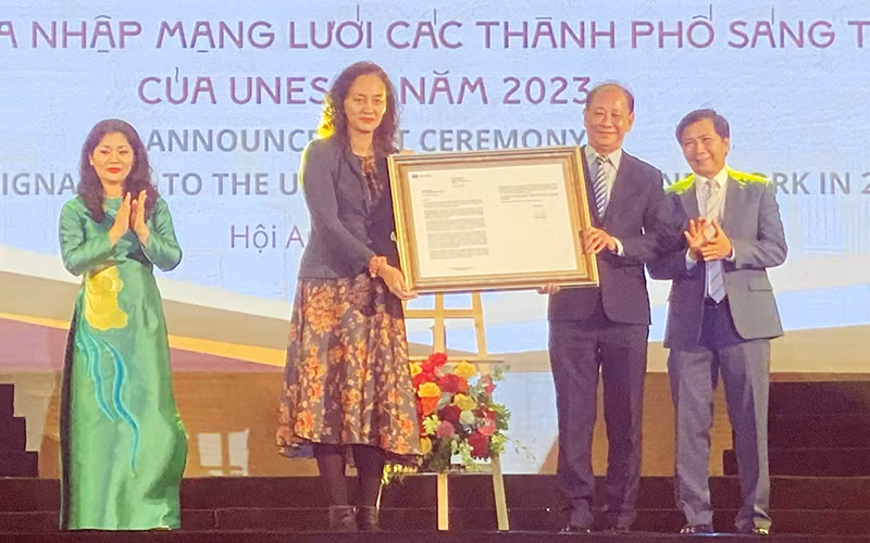 Hội An gia nhập Mạng lưới các Thành phố sáng tạo toàn cầu của UNESCO.