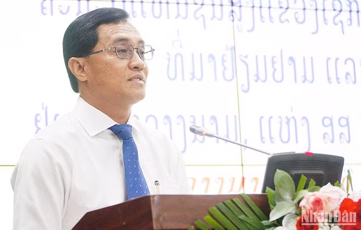 Đồng chí Lếch-lay Sỉ-vi-lay, Bí thư Tỉnh ủy, Tỉnh trưởng tỉnh Sê Kông mong muốn Quảng Nam tiếp tục quan tâm, hỗ trợ đào tạo nguồn nhân lực.