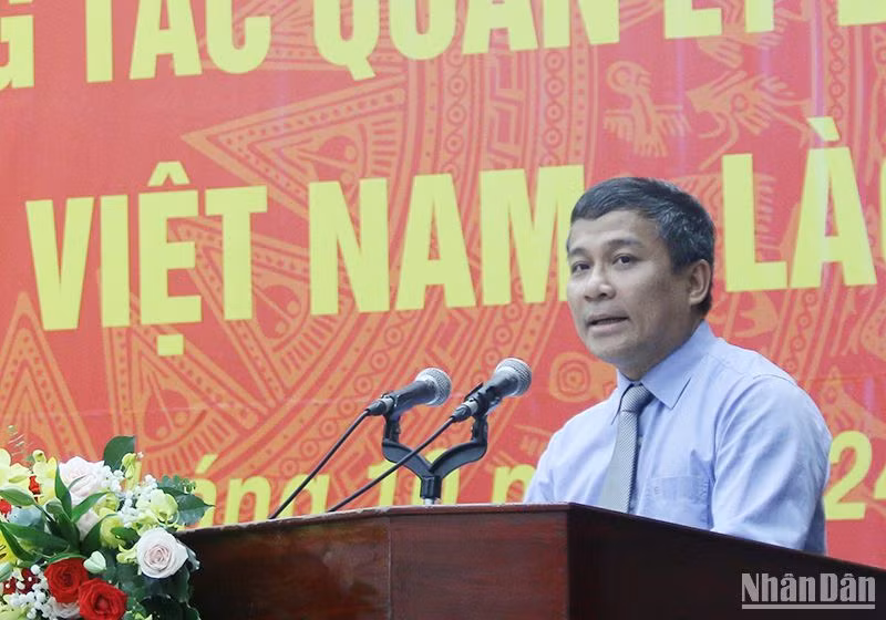 Thứ trưởng Thường trực Ngoại giao Nguyễn Minh Vũ cho rằng, công tác biên giới lãnh thổ đóng góp thiết thực trong xây dựng, bảo vệ đất nước trên tuyến biên giới đất liền Việt Nam-Lào
