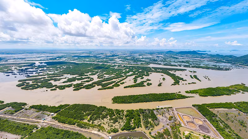 Đất Nhà nước quản lý ở đầm Đông Hồ bị nhiều người lấn chiếm.