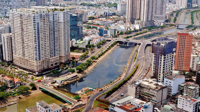 Một góc Thành phố Hồ Chí Minh ngày nay.