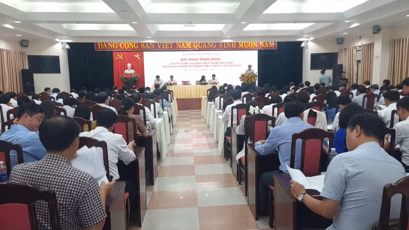 Hội nghị sơ kết công tác dân vận 6 tháng đầu năm và triển khai nhiệm vụ 6 tháng cuối năm 2023.