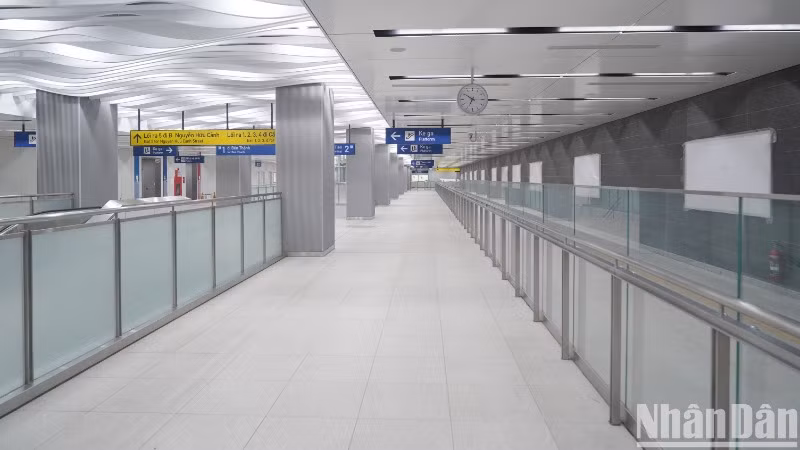 Diện mạo mới nhất của ga Ba Son, hiện đã hoàn thiện khang trang.