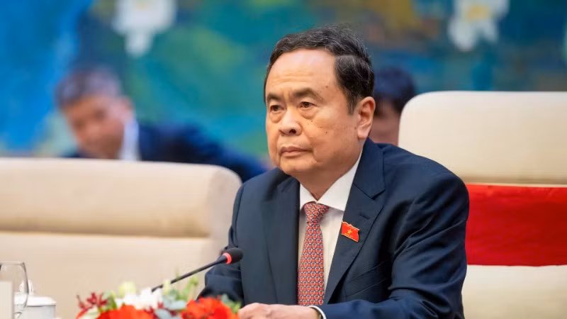 Chủ tịch Quốc hội Trần Thanh Mẫn phát biểu tại hội kiến. (Ảnh: ĐĂNG ANH) Chủ tịch Quốc hội Trần Thanh Mẫn phát biểu tại hội kiến. (Ảnh: ĐĂNG ANH)