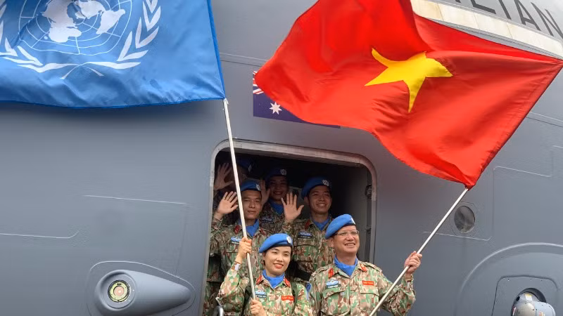 Việc Việt Nam tham gia hoạt động gìn giữ hòa bình Liên hợp quốc nhằm thực hiện nhất quán đường lối đối ngoại độc lập, tự chủ, hòa bình, chủ động và tích cực hội nhập quốc tế. (Ảnh: KIỀU GIANG)