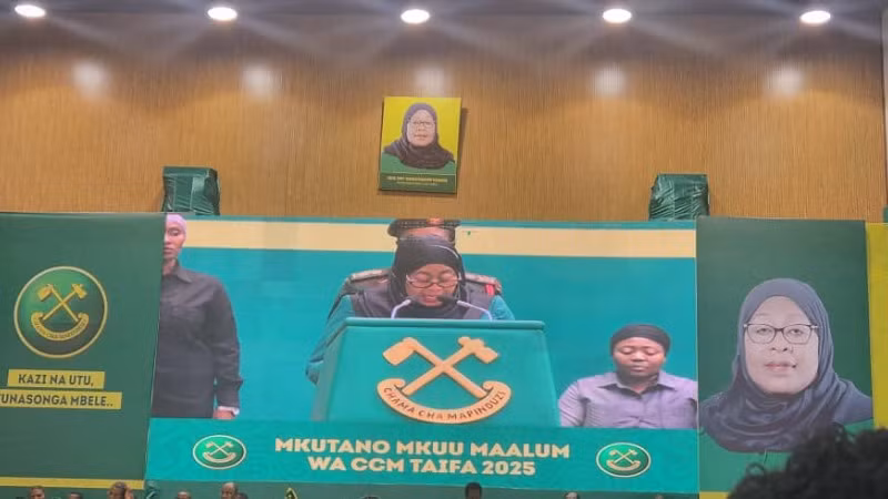 Tổng thống Tanzania, Chủ tịch Đảng Chama Cha Mapinduzi - Tiến sĩ Samia Suluhu Hassan phát biểu tại Hội nghị.