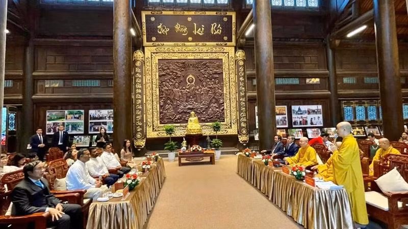 Quang cảnh buổi đón tiếp.