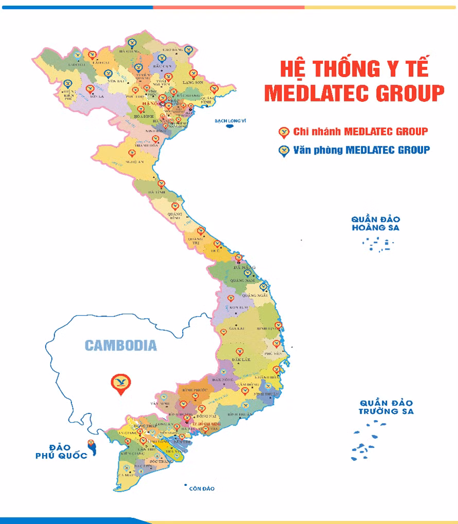 Từ chi nhánh đầu tiên ở phía bắc - MEDLATEC Bắc Ninh, đến nay chuỗi bệnh viện, phòng khám được hệ thống thiết lập phủ khắp cả nước.