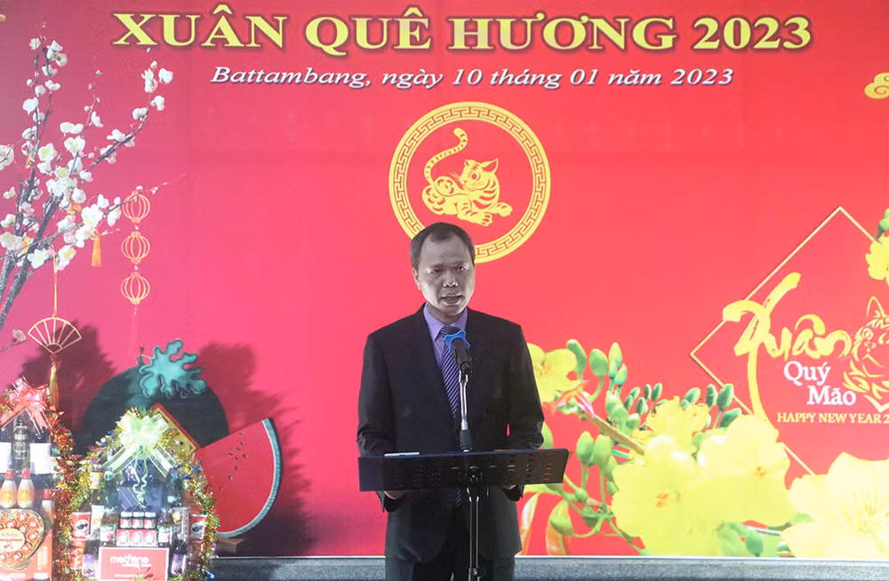 Tổng Lãnh sự Nguyễn Thành Văn phát biểu tại liên hoan. (Ảnh: Nguyễn Hiệp)