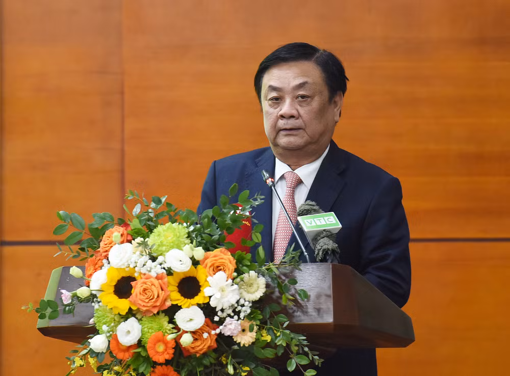 Bộ trưởng Nông nghiệp và Phát triển nông thôn Lê Minh Hoan phát biểu tại hội nghị. Bộ trưởng Nông nghiệp và Phát triển nông thôn Lê Minh Hoan phát biểu tại hội nghị.