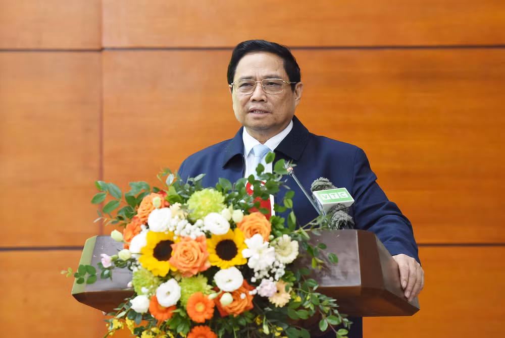 Thủ tướng Phạm Minh Chính phát biểu chỉ đạo hội nghị. Thủ tướng Phạm Minh Chính phát biểu chỉ đạo hội nghị.