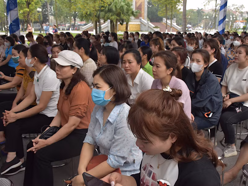 Ngày hội thu hút đông đảo công nhân nữ tại tỉnh Bắc Ninh và các tỉnh lân cận.