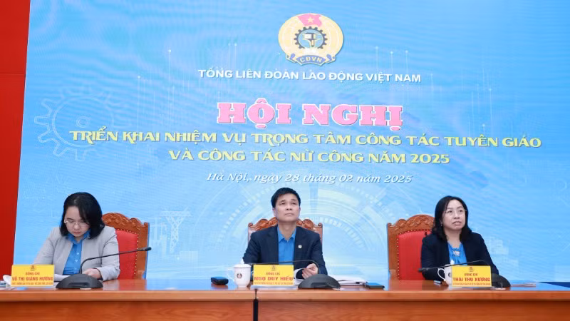 Hội nghị triển khai nhiệm vụ công tác tuyên giáo, nữ công năm 2025.