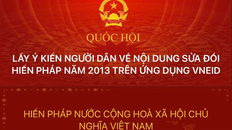 Lấy ý kiến nhân dân qua VNeID.