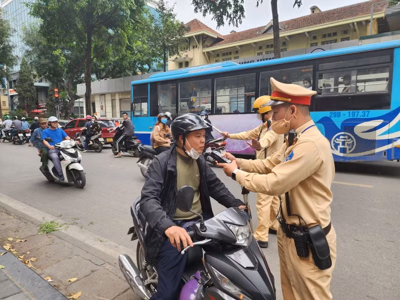 Tập trung tăng cường xử lý các hành vi vi phạm về nồng độ cồn.