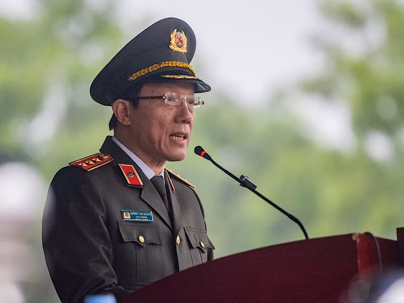 Thượng tướng Lương Tam Quang, Thứ trưởng Công an giao nhiệm vụ. Thượng tướng Lương Tam Quang, Thứ trưởng Công an giao nhiệm vụ.