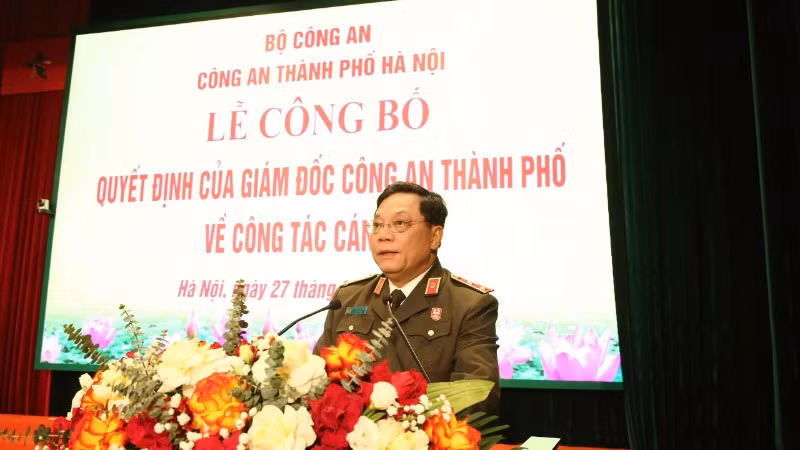 Trung tướng Nguyễn Hải Trung phát biểu tại lễ công bố. Trung tướng Nguyễn Hải Trung phát biểu tại lễ công bố.