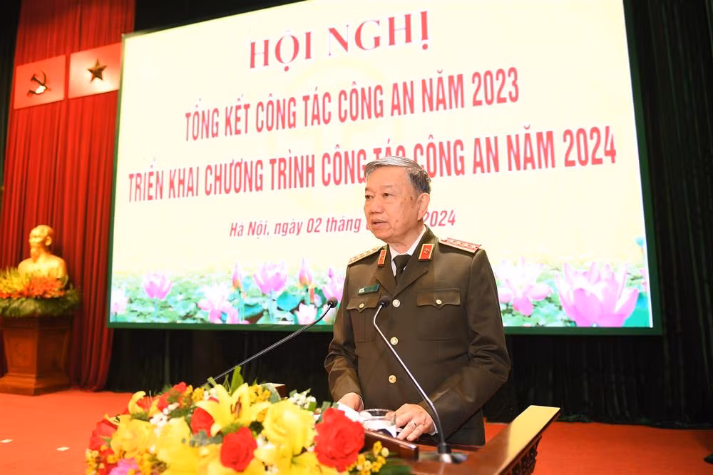 Bộ trưởng Tô Lâm phát biểu chỉ đạo Hội nghị.